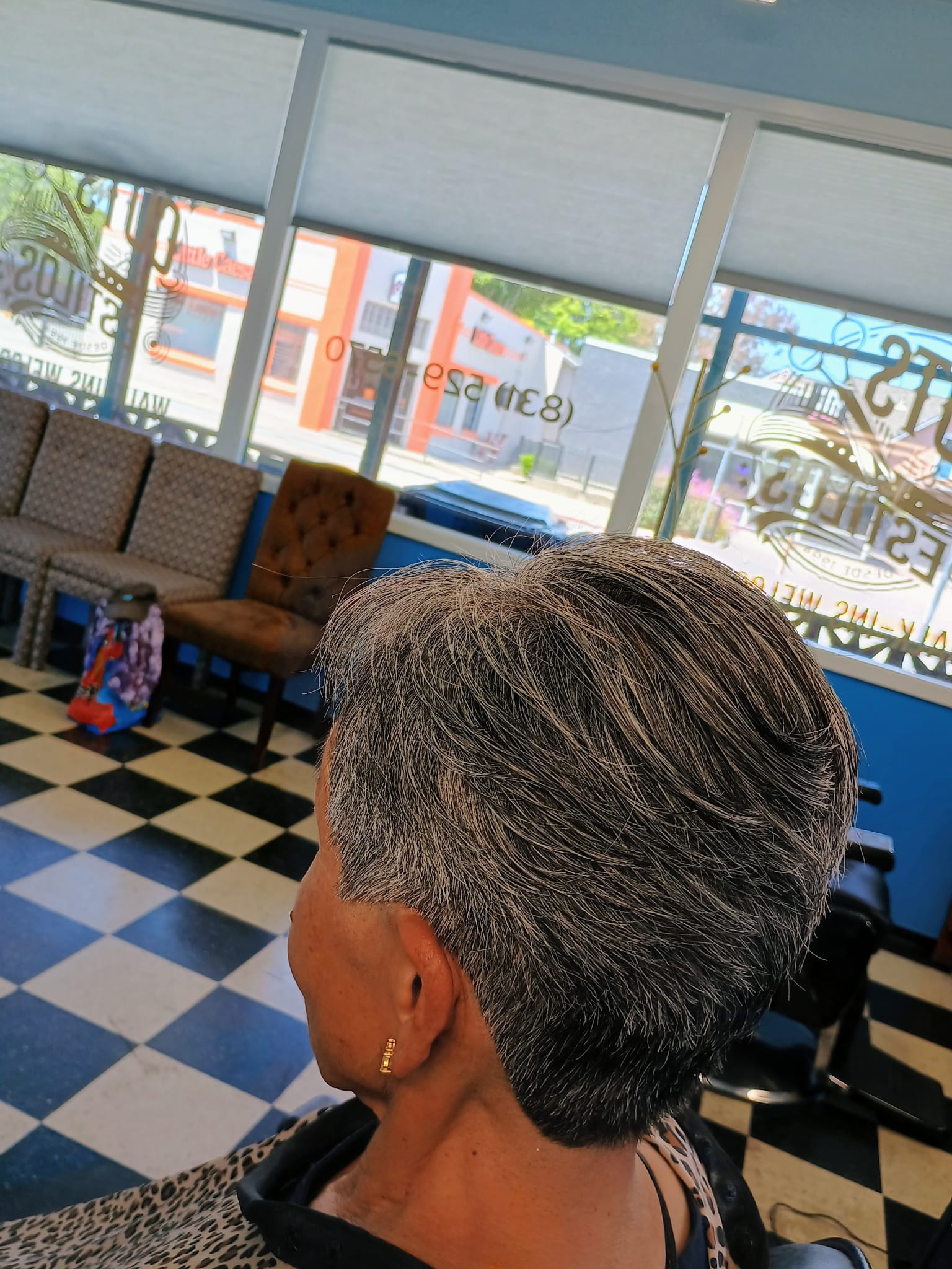 Women's short haircut