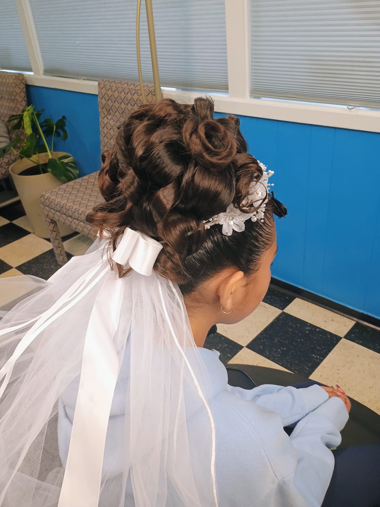 Women's special occasion updo